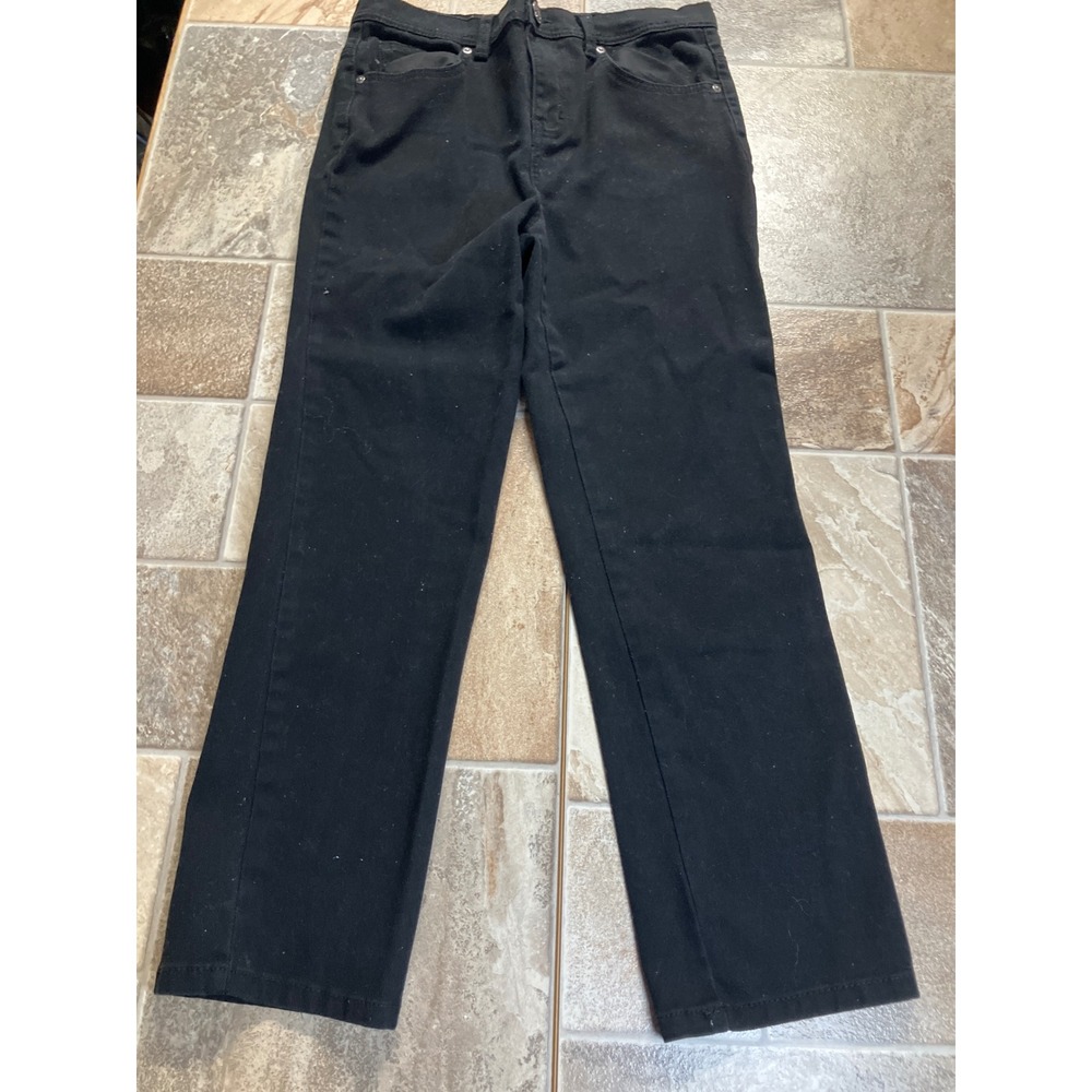 Style Co Petite Black Natural Fit Jeans Womens Size 6P Straight Leg Casual